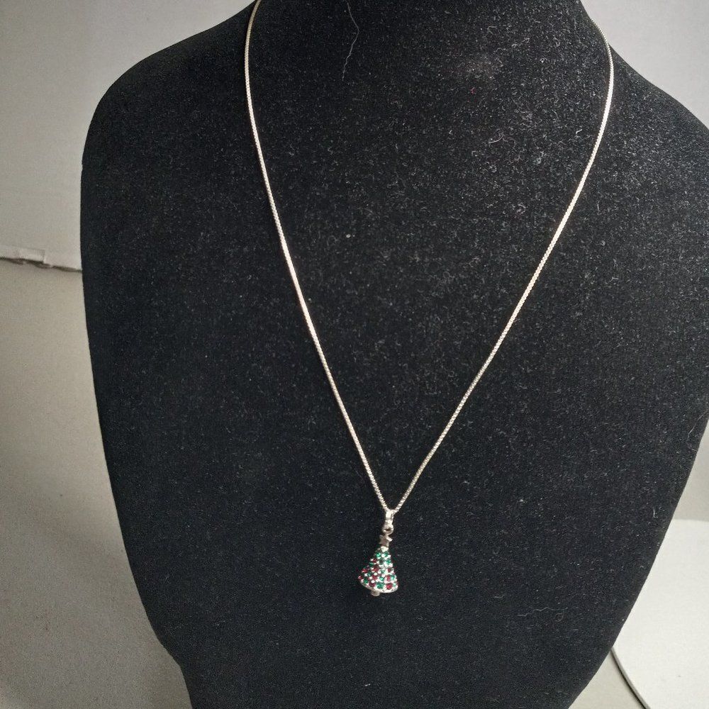 FAS 925 Silver Necklace and Christmas Tree